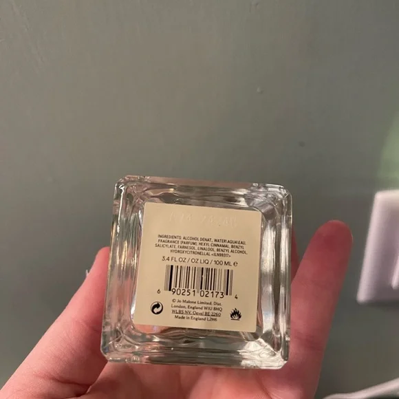 Jo Malone Fragrance Bottle with Silver Cap